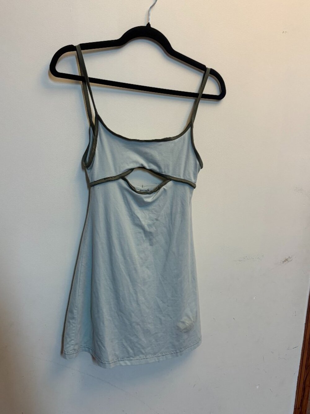 Out From Under Sage Green Cutout Mini Dress - XS